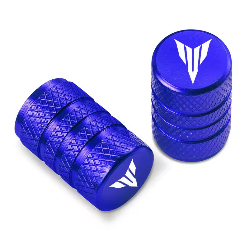 Carregue imagem no visualizador da galeriaTampas de válvula de pneu YAMAHA MT - Logo MT - Alumínio CNC

