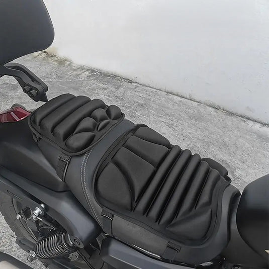 Conjunto duas almofadas esponjas assento moto banco condutor pendura