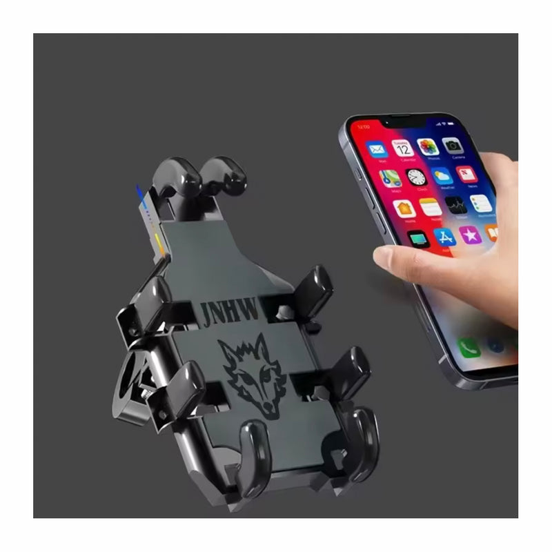 Carregue imagem no visualizador da galeriaSuporte universal telemóvel moto 8 garras fixação melhorada
