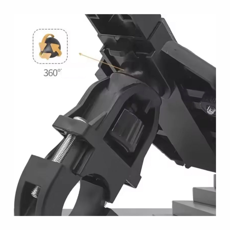 Carregue imagem no visualizador da galeriaSuporte universal telemóvel moto 8 garras fixação melhorada
