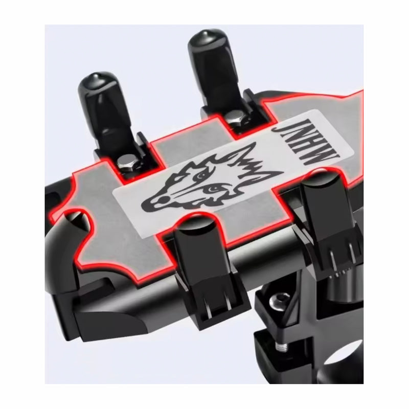 Carregue imagem no visualizador da galeriaSuporte universal telemóvel moto 8 garras fixação melhorada

