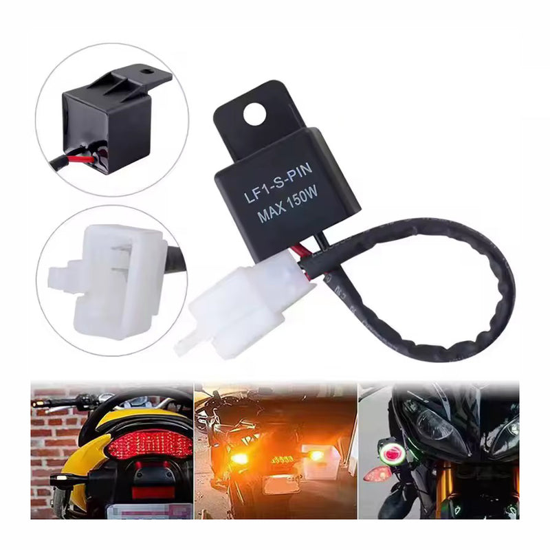 Carregue imagem no visualizador da galeriaRelé intermitente LED para motos 12V - 2 pinos universal
