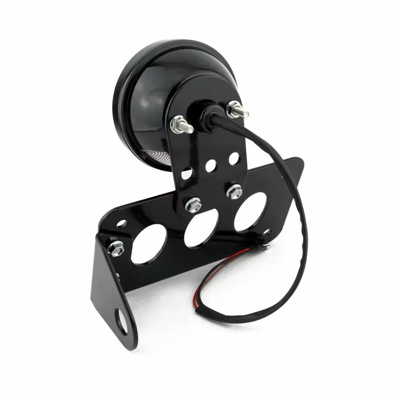 Load image into Gallery viewer, Farolim traseiro LED 12V suporte matrícula lateral - chopper bobber
