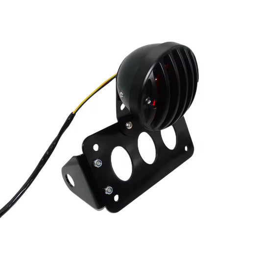Farolim traseiro 12V suporte matrícula lateral - chopper bobber