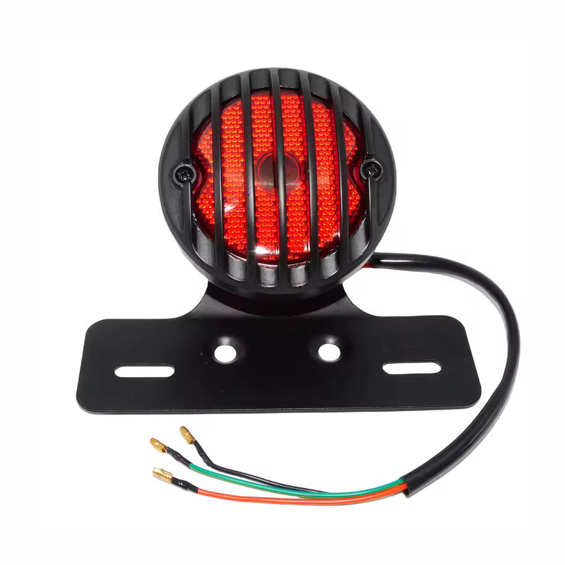Load image into Gallery viewer, Farolim traseiro LED 12V suporte matrícula central - chopper bobber
