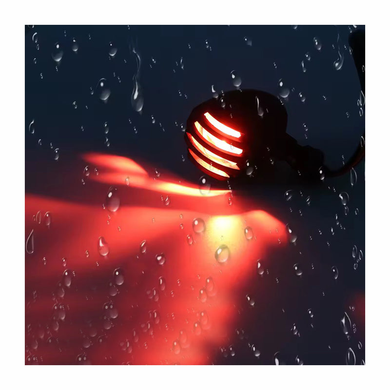 Load image into Gallery viewer, Par piscas LED retro metal - Estilo cafe racer luz de presença
