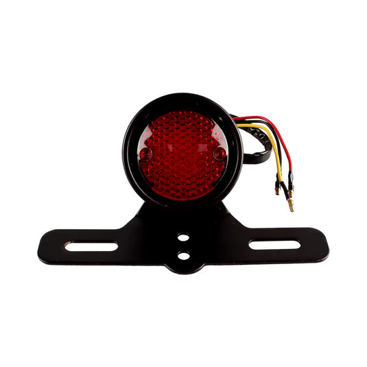 Farolim traseiro universal 12V com suporte de matrícula