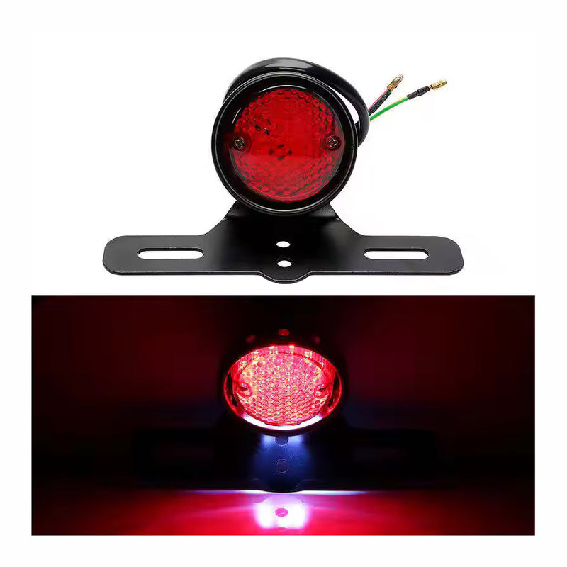 Load image into Gallery viewer, Farolim traseiro universal 12V com suporte de matrícula
