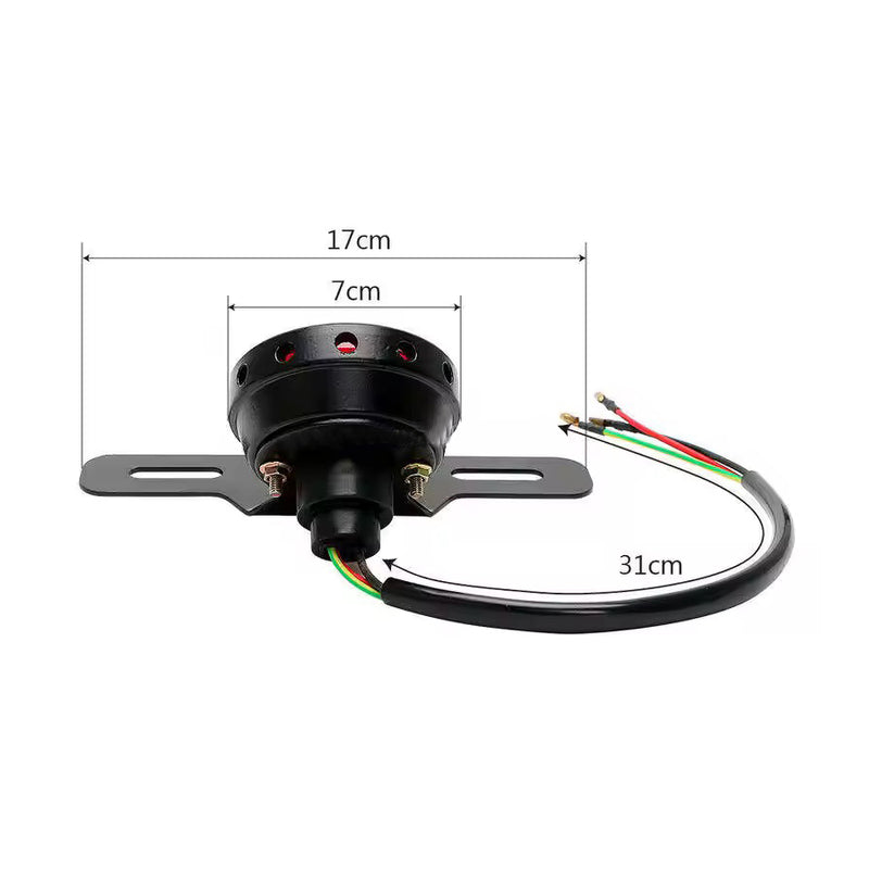 Load image into Gallery viewer, Farolim traseiro universal 12V com suporte de matrícula
