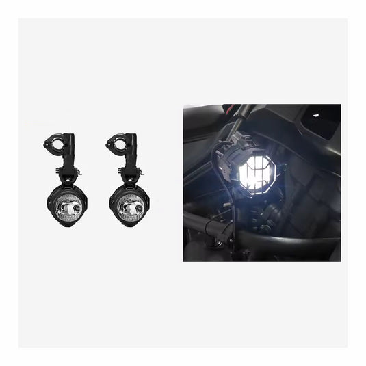 Faróis auxiliares homologados E9 - 40W LED para moto