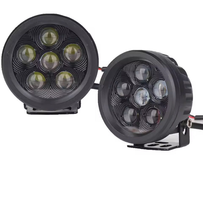 Faróis auxiliares LED redondos 18W - Projector offroad