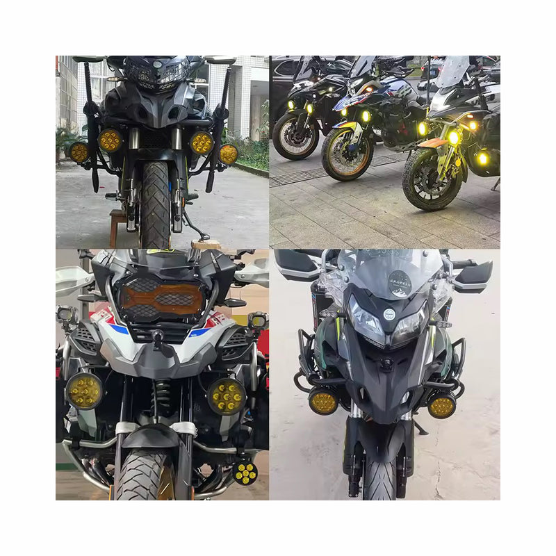 Carregue imagem no visualizador da galeriaFaróis Auxiliares LED 4.5 Pol 70W - Projector 7 LEDs com interruptor
