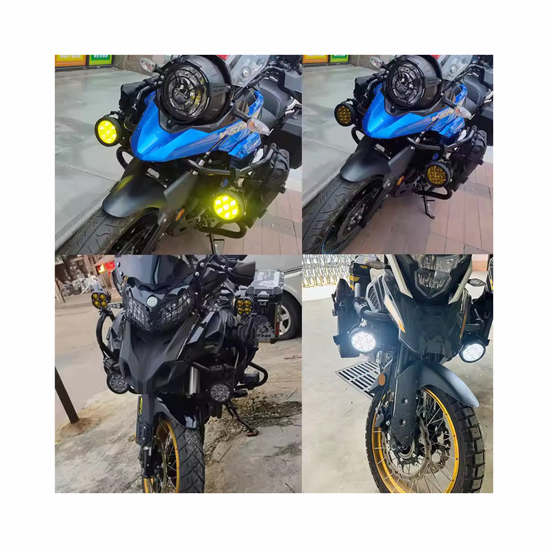 Carregue imagem no visualizador da galeriaFaróis Auxiliares LED 4.5 Pol 70W - Projector 7 LEDs com interruptor
