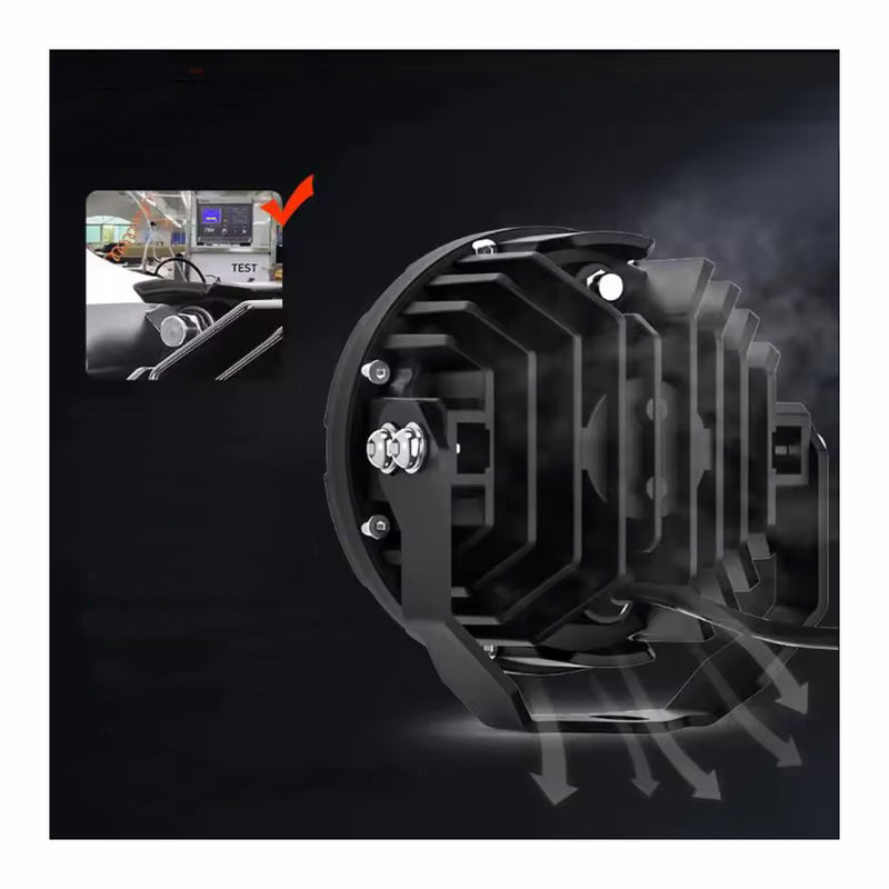 Carregue imagem no visualizador da galeriaFaróis auxiliares LED 110W - Duplo feixe com DRL âmbar 4.5 pol
