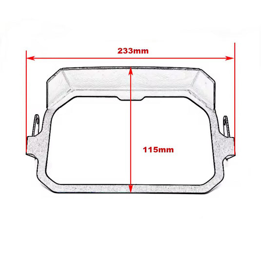 Proteção anti-roubo TFT BMW R1200GS R1250GS - Moldura alumínio pala