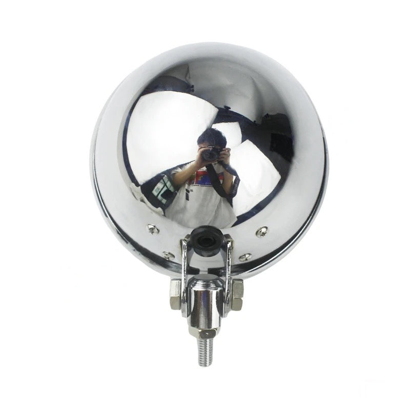 Carregue imagem no visualizador da galeriaFarol frontal suporte com inferior LED 5.75 pol cafe racer bobber chopper

