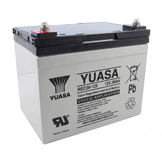 Bateria GS Yuasa REC36-12 12V 36Ah AGM VRLA selada - scooters eléctricas e UPS