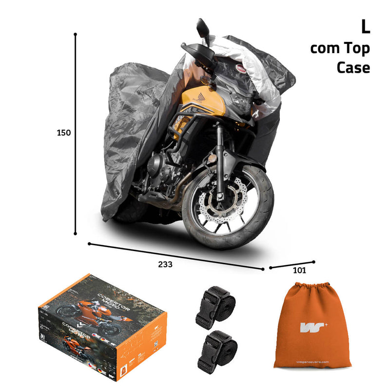 Carregue imagem no visualizador da galeriaCapa impermeável tamanho L com top case - Wagen Cover
