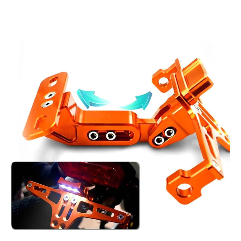 Load image into Gallery viewer, Suporte matrícula Honda XADV alumínio CNC anodizado com iluminação LED
