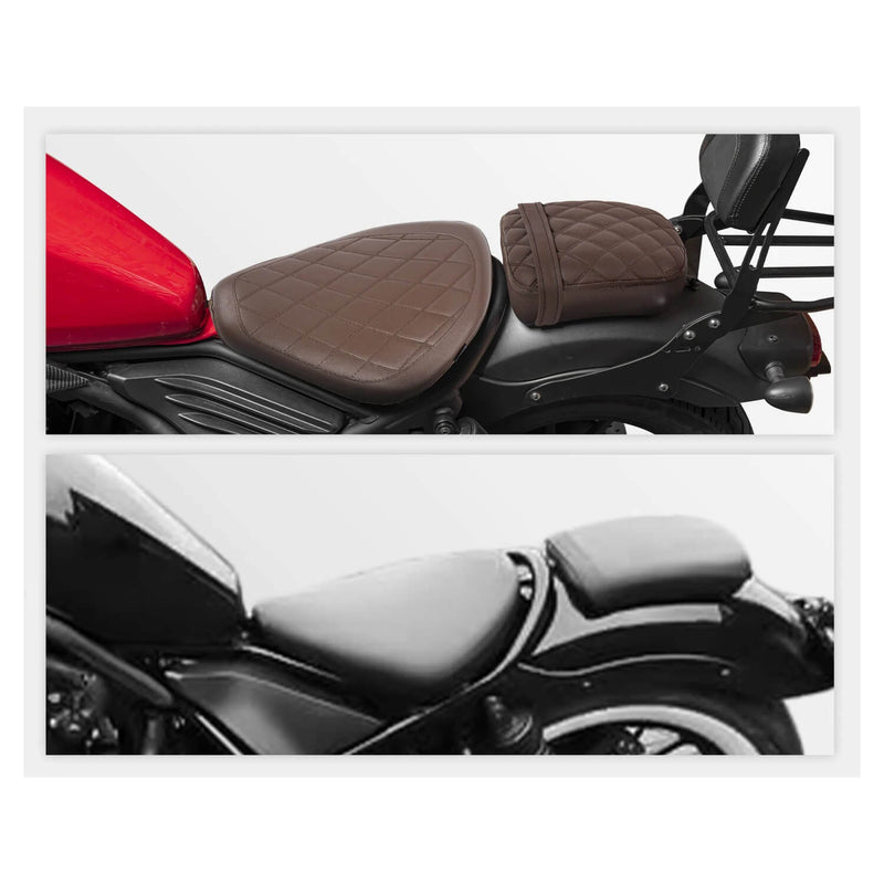 Load image into Gallery viewer, Banco Honda Rebel preto em couro sintético 
