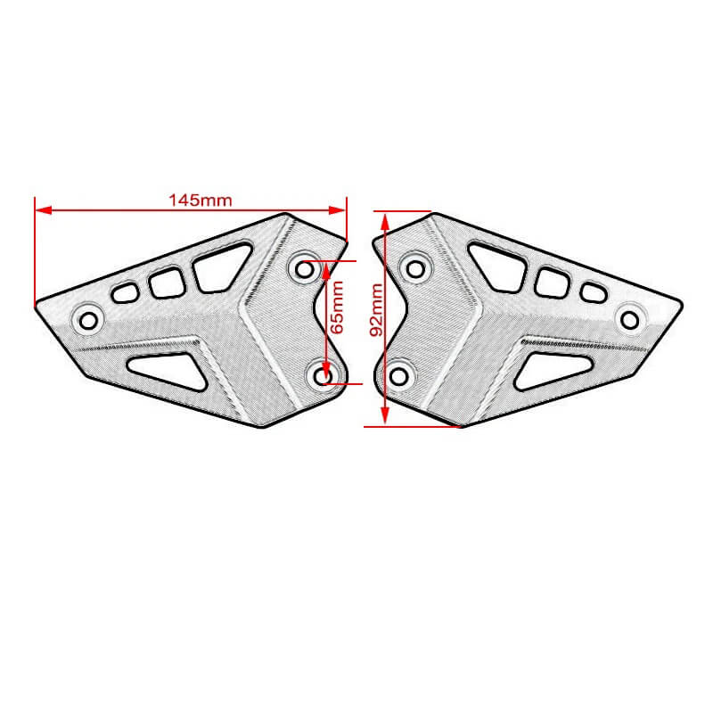 Load image into Gallery viewer, Proteções calcanhar Kawasaki Z900 cor vermelha 
