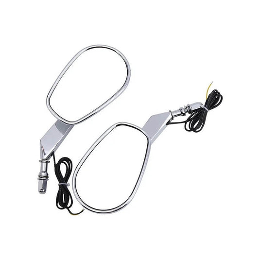 Espelhos retrovisores Harley-Davidson com pisca LED âmbar integrado e regulação 360°