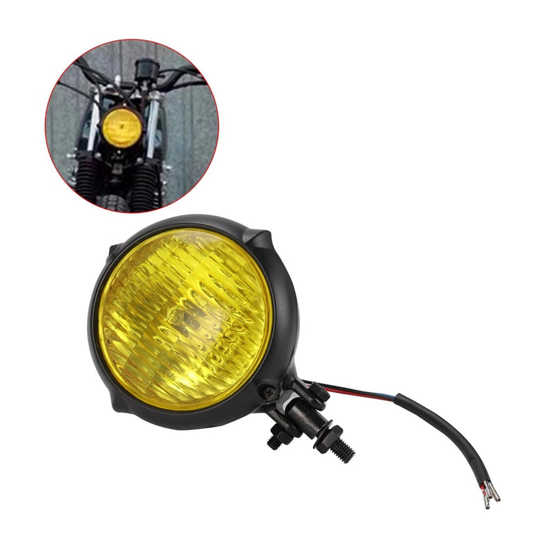 Load image into Gallery viewer, Farol 10 cm com Lâmpada H4 para motos custom
