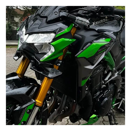 Spoiler aerodinâmico Kawasaki Z900 em preto fosco 