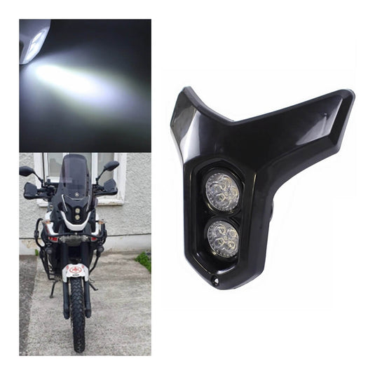 Vista lateral do farol LED universal 12V para moto