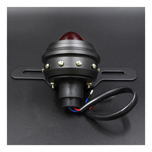 Farolim traseiro metal LED suporte matrícula