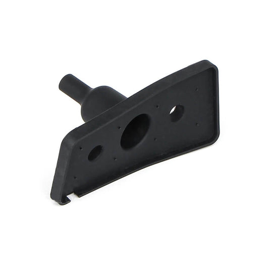 Detalhe do suporte de matrícula em ABS preto para GSX-R1000 K5 