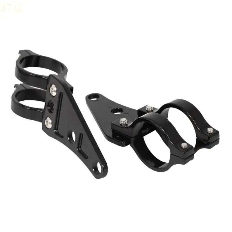 Load image into Gallery viewer, Par de suportes de farol universais 41mm em alumínio preto
