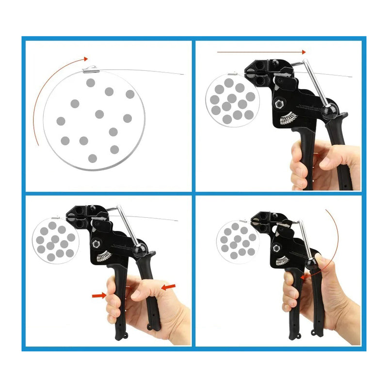 Carregue imagem no visualizador da galeriaAlicate para abraçadeiras metálicas para fita térmica em coletores
