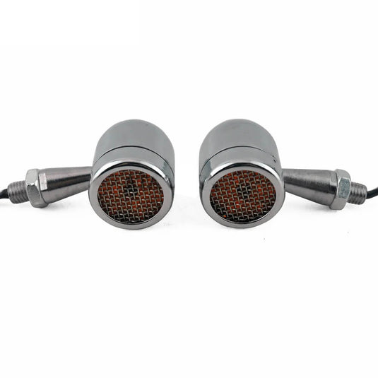 Mini piscas LED bala 12V — rosca de montagem 8mm