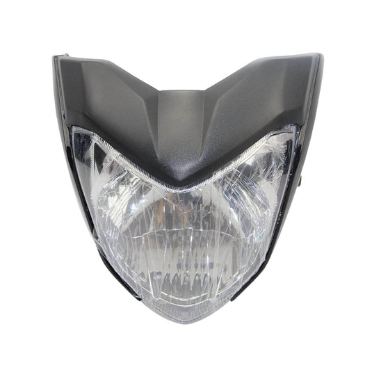 Farol completo com lâmpada halogéneo para Yamaha FZ16, YS150 e FZER150 em plástico ABS