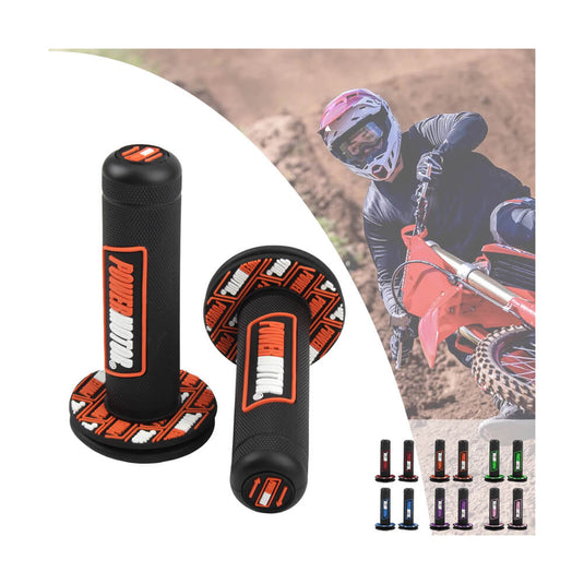 Punhos de guiador universal 22mm borracha gel moto – conjunto completo