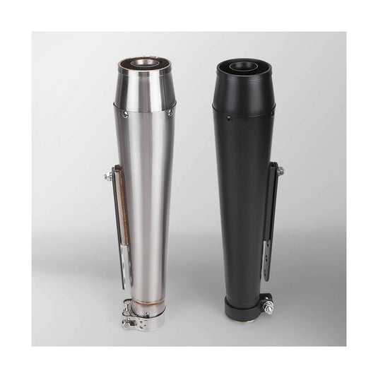 Ponteira escape retro aço inoxidável 380 mm com redutores 38-45 mm