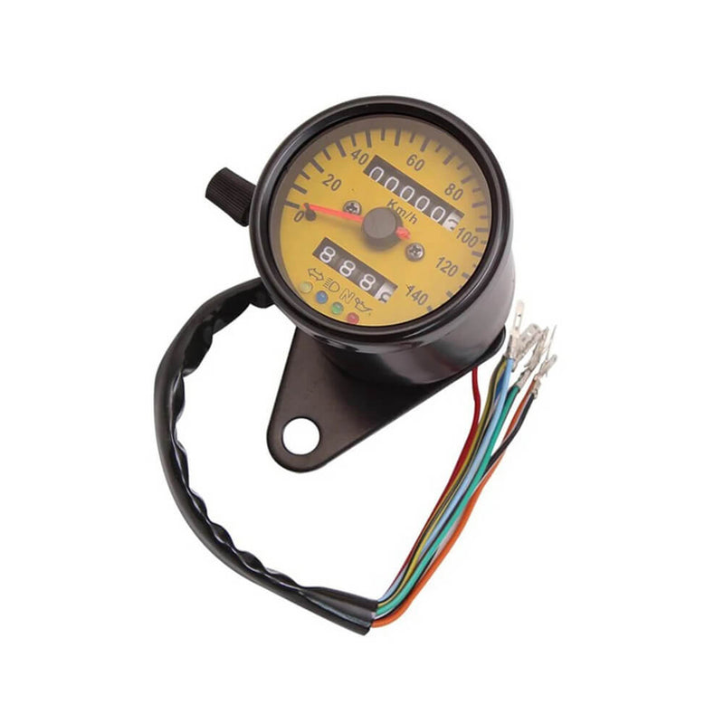 Carregue imagem no visualizador da galeriaVelocímetro eletrónico universal - Odómetro com retroiluminação LED vintage
