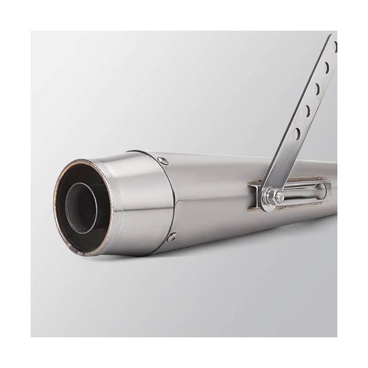 Ponteira escape retro aço inoxidável 380 mm com redutores 38-45 mm