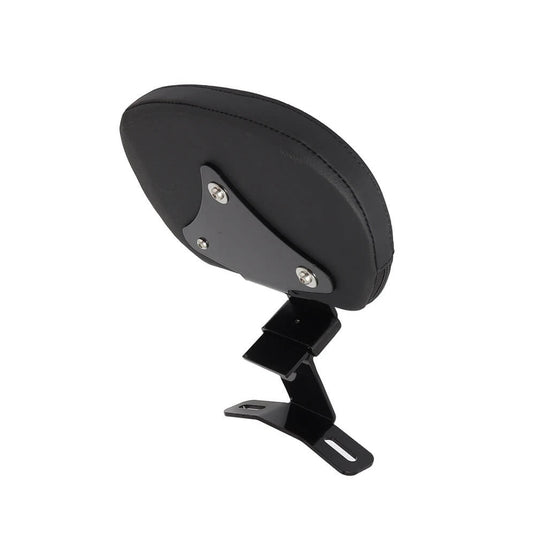 Encosto Harley Touring couro preto - vista ângulo design street-rod elegante