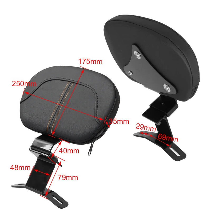 Load image into Gallery viewer, Encosto condutor Harley Davidson - detalhe compatível bancos duplos two-up seats
