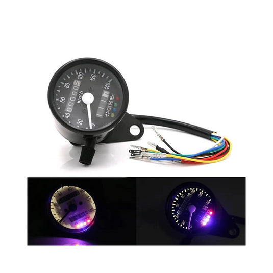 Velocímetro eletrónico universal - Odómetro com retroiluminação LED vintage