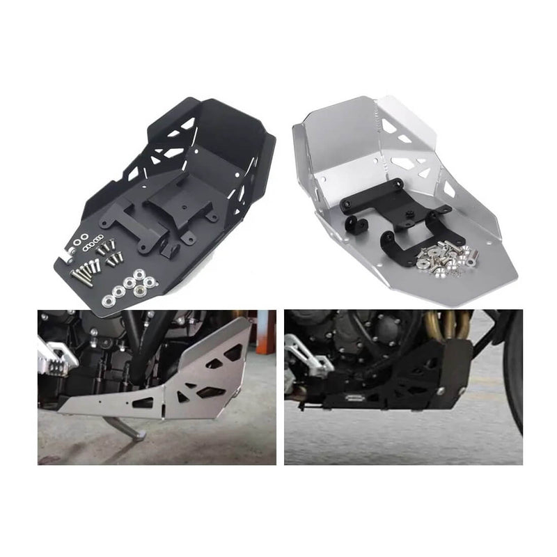 Load image into Gallery viewer, Placa protetora de motor Triumph Tiger 900 - detalhe do material em aço inoxidável resistente
