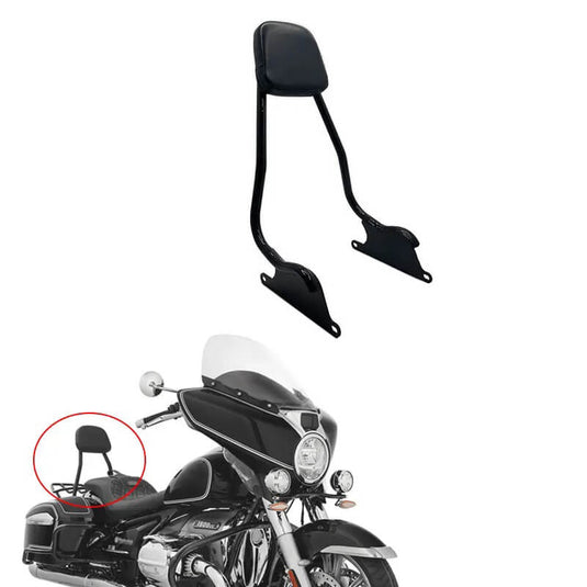Sissy bar BMW R18 B acabamento preto design robusto instalação fácil
