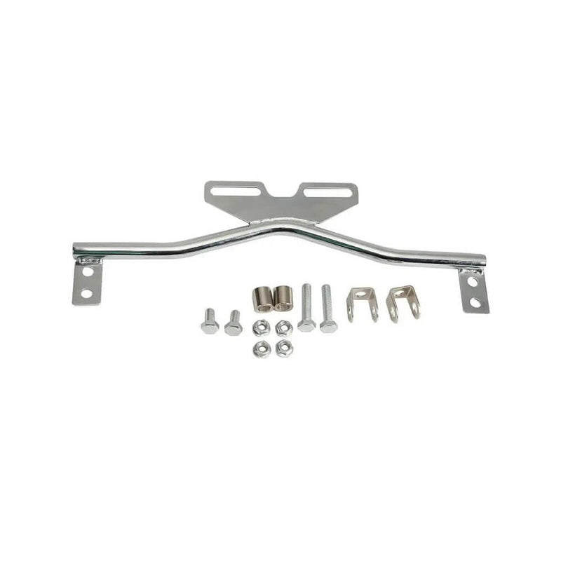 Carregue imagem no visualizador da galeriaConjunto farol frontal com piscas integrados 12V - Suporte universal cromado
