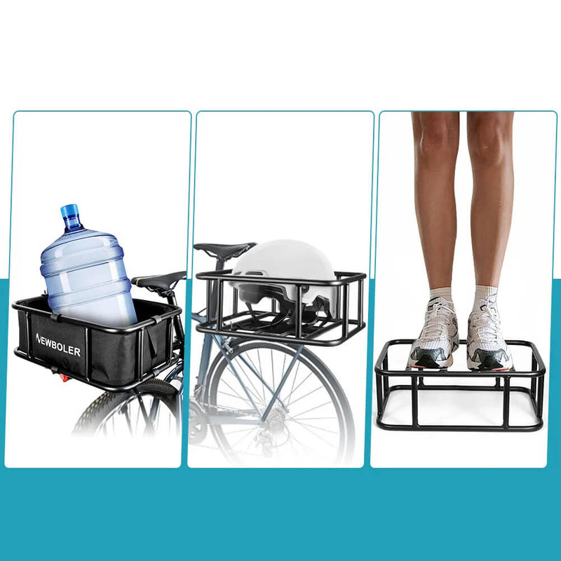 Carregue imagem no visualizador da galeriaCesto traseiro para bicicleta e bicicleta elétrica - sistema montagem rápida
