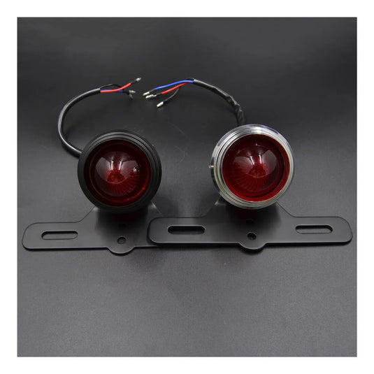 Farolim traseiro metal LED suporte matrícula