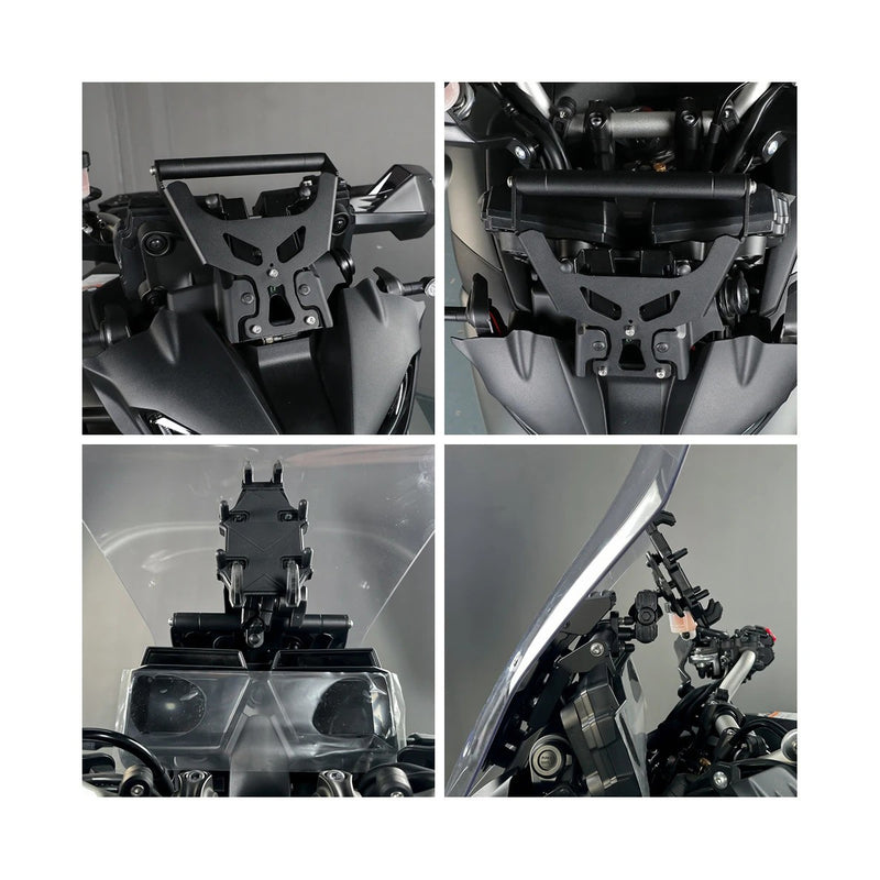 Carregue imagem no visualizador da galeriaExtensão de Guiador com Suporte Anti-Vibração GPS/Telemóvel - Yamaha Tracer 9/GT
