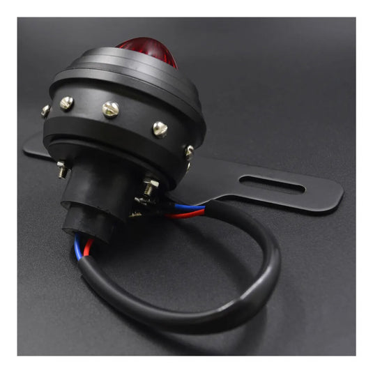 Farolim traseiro metal LED suporte matrícula