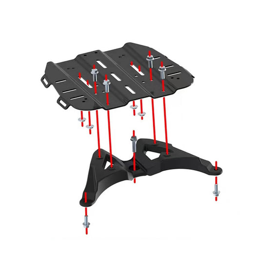 Grelha Traseira Original ZONTES 350E ZT350T-E - Suporte para Top Case em Alumínio